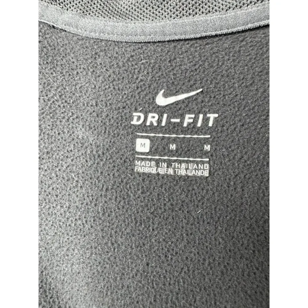 Nike Women’s Dri-FIT Full Zip Hoodie Size Medium Gray Athletic Training Jacket - Picture 4 of 6